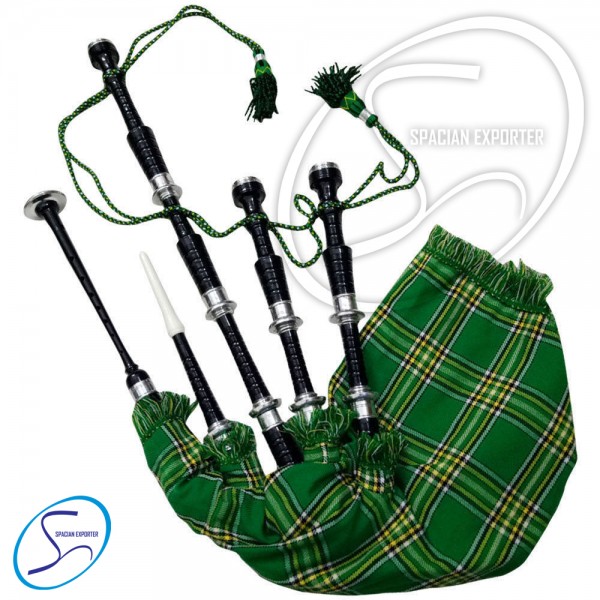 SCOTTISH KILTS INSTRUMENTS BAG PIPE BLACK FINISH REPUBLIC OF IRELAND 