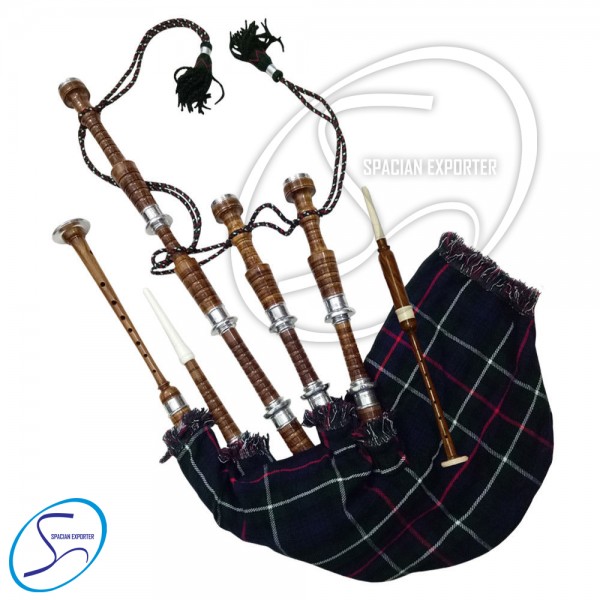 SCOTTISH KILTS INSTRUMENTS BAG PIPE NATURAL FINISH MACKENZIE