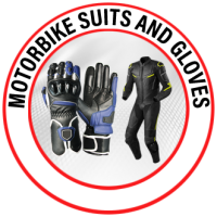 MOTORBIKE SUITS AND GLOVES