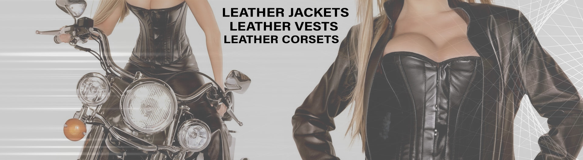 Leather Corsets Jackets & Vests Banner